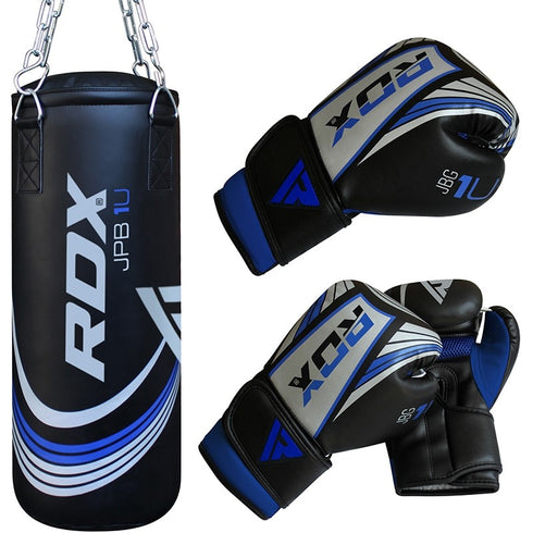 RDX X1U FILLED DEMO PUNCH BAG & GLOVES-1